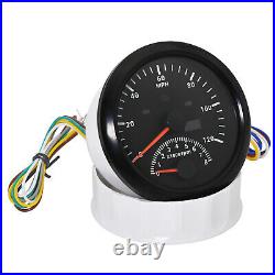 2 Gauge Set 85mm GPS Speedometer 0-120MPH & Fuel Water Temp Oil Press Volt US