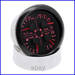 2 Gauge Set 85mm GPS Speedometer 0-120MPH & Fuel Water Temp Oil Press Volt US