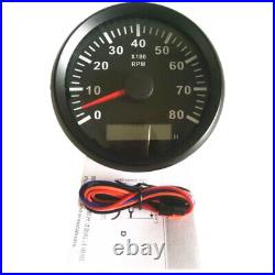 2 Gauge Sets 85MM GPS Speedometer 160MPH Odo Tacho RPM8000 with Hour Meter Black