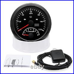 2 Gauges Set GPS Speedometer 0-120MPH Fuel Water Temp Oil Press Volt With Sender