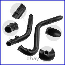 2 O. D LAF Exhaust Pipes with Flange Kits for Harley Sportster Dyna Matte Black