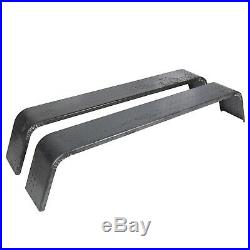 (2)- Steel 14 Gauge Diamond Tread Plate Tandem Axle Trailer Fenders 10x72x13