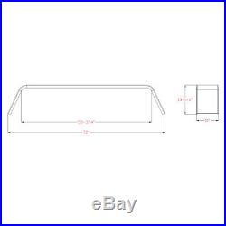 (2)- Steel 14 Gauge Diamond Tread Plate Tandem Axle Trailer Fenders 10x72x13