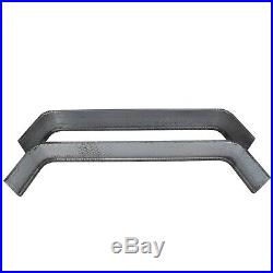 (2)- Steel 14 Gauge Diamond Tread Plate Tandem Axle Trailer Fenders 10x72x13
