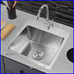 20 Gauge Stainless Steel Top-Mount Workstation Sink with Accessories, 15-Inch