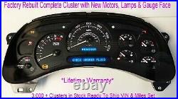 2003 2004 2005 06 Chevy Avalanche Complete Cluster Custom Carbon Fiber Gauges Wb