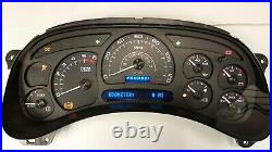 2003 2004 2005 06 Chevy Avalanche Complete Cluster Custom Carbon Fiber Gauges Wb