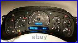 2003 2004 2005 06 Chevy Avalanche Complete Cluster Custom Carbon Fiber Gauges Wb