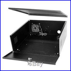 21 X 24 X 8 DVR Lockbox with Fan 16 Gauge Steel Security Lockbox with Cam Lock
