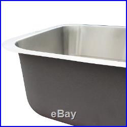 23x18'' Stainless Steel Kitchen Undermount Sink 16 Gauge Single Bowl 9'' Deep