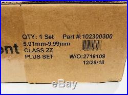 250 Piece Vermont Gage Pin Gauge Set 5.01-9.99mm, Steel Pin, Class ZZ (Plus)