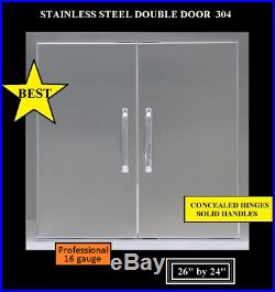 26 Double Walled Access Door 16 Gauge Outdoor Bbq 304 Stainless Steel Best Qual