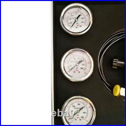 3 Gauge Hydraulic Accumulator Nitrogen Gas Charging Filling Pressure Test Kit