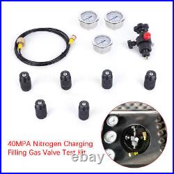 3 Gauge Hydraulic Accumulator Nitrogen Gas Charging Filling Pressure Test Kit