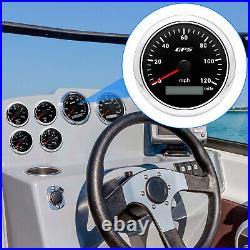 3 Gauge Set 85mm GPS Speedometer 0-120MPH Tachometer Fuel Level Gauge for Boat