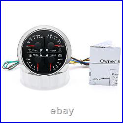 3 Gauge Set 85mm GPS Speedometer 0-120MPH Tachometer Fuel Level Gauge for Boat