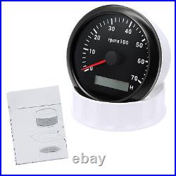 3 Gauge Set 85mm GPS Speedometer 0-80MPH withTacho & 52mm Fuel Temp Oil Voltmeter