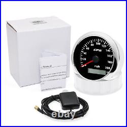 3 Gauge Set 85mm GPS Speedometer 200MPH withtachometer Fuel Oil Pressure Temp Volt