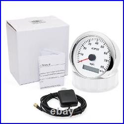 3 Gauge Set 85mm GPS Speedometer 80 MPH Tachometer Fuel/Pressure/Water Temp/Volt