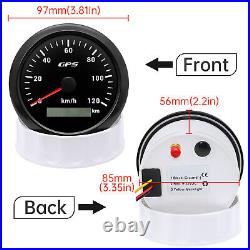 3 Gauge Set GPS Speedometer 0-120KM/H Tachometer Fuel Gauge Voltage For Boat Car