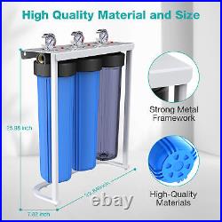 3-Stage Whole House Water Filter System 20x4.5 with Spin Down Sediment Filter