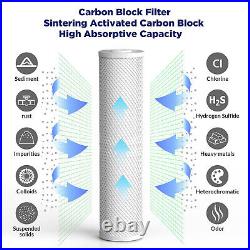 3-Stage Whole House Water Filter System 20x4.5 with Spin Down Sediment Filter