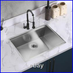 30'' 18 Gauge 304 Kitchen Sink Single Bowl Stainless Steel Farmhouse with Strainer