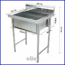 30 Commercial 18 Gauge Stainless Steel Utility Sink Laundry Room Tub Slop Sink