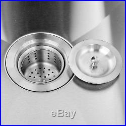 30 Commercial 304 Stainless Steel Kitchen Sink Double Bowl Undermount 18 Gauge