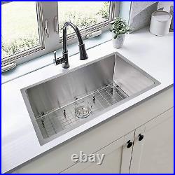 30-Inch Undermount Workstation Kitchen Sink 16 Gauge Single Bowl Stainless Steel