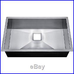 30 x 18 x 9 Single Bowl 18 Gauge Stainless Steel Undermount Kitchen Sink Set