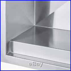 30 x 22 x 9 Top Mount Single Bowl 18 Gauge Stainless Steel Kitchen Sink Combo