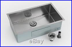 30x18x9 Undermount Stainless Steel kitchen sink Single Bowl Kitchen sink 17gauge