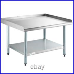 30x36 Stainless Steel Equipment Stand With Undershelf & Galvanized Legs 18-Gauge