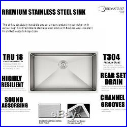 32 Stainless Steel 18 Gauge 10 inch deep Undermount Single Bowl Kitchen Sink