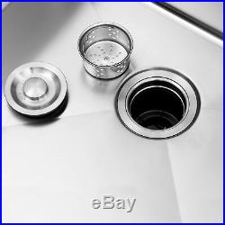 33-inch Double Bowl Undermount 16 Gauge Stainless Steel Kitchen Sink withStrainer