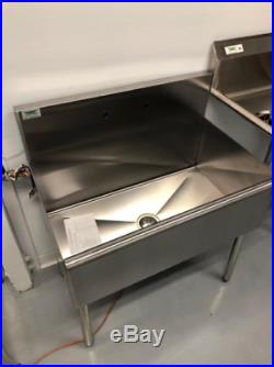 36 Commercial Kitchen Utility Sink Stainless Steel 36 X 24 X 14 Bowl 16Gauge