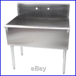 36 Commercial Kitchen Utility Sink Stainless Steel 36 X 24 X 14 Bowl 16Gauge