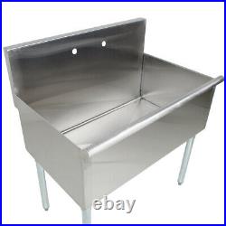 36 Commercial Kitchen Utility Sink Stainless Steel 36 X 24 X 14 Bowl 16Gauge