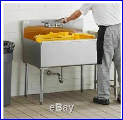 36 Commercial Utility Sink Stainless Steel 36 X 24 X 14 Bowl 16 Gauge