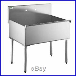 36 Commercial Utility Sink Stainless Steel 36 X 24 X 14 Bowl 16 Gauge