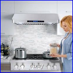 36 In. Under Cabinet Range Hood OPEN BOX 500 CFM, LCD Controls Stainless Steel