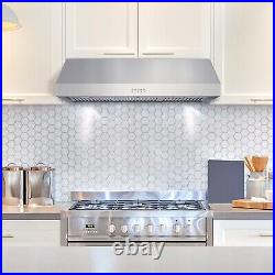 36 in Under Cabinet Range Hood (OPEN BOX) 3-Prong Plug, Stainless Steel, LED