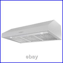 36 in Under Cabinet Range Hood (OPEN BOX) 3-Prong Plug, Stainless Steel, LED