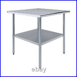 36 in. X 36 in. Stainless Steel Table 36 in. X 36 in. Stainless Steel Table