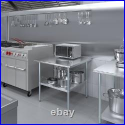 36 in. X 36 in. Stainless Steel Table 36 in. X 36 in. Stainless Steel Table