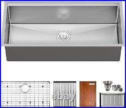 36 inch Workstation Kitchen Sink Undermount Deep Single Bowl with Accessories