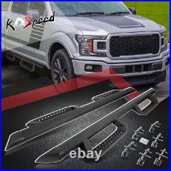 4.35 Round Tube Drop Step Nerf Bar Running Board for 15-22 F150 Super Crew Cab