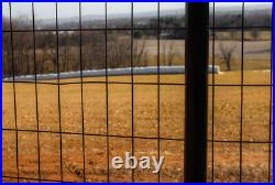 4'x100' 14ga Galv Steel Black PVC Coated Welded Wire 2''x4'' Mesh Animal Fence