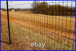 4'x100' 14ga Galv Steel Black PVC Coated Welded Wire 2''x4'' Mesh Animal Fence